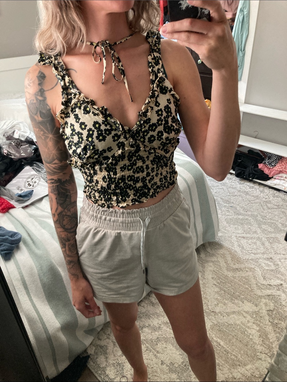 Topshop ruffle flower too